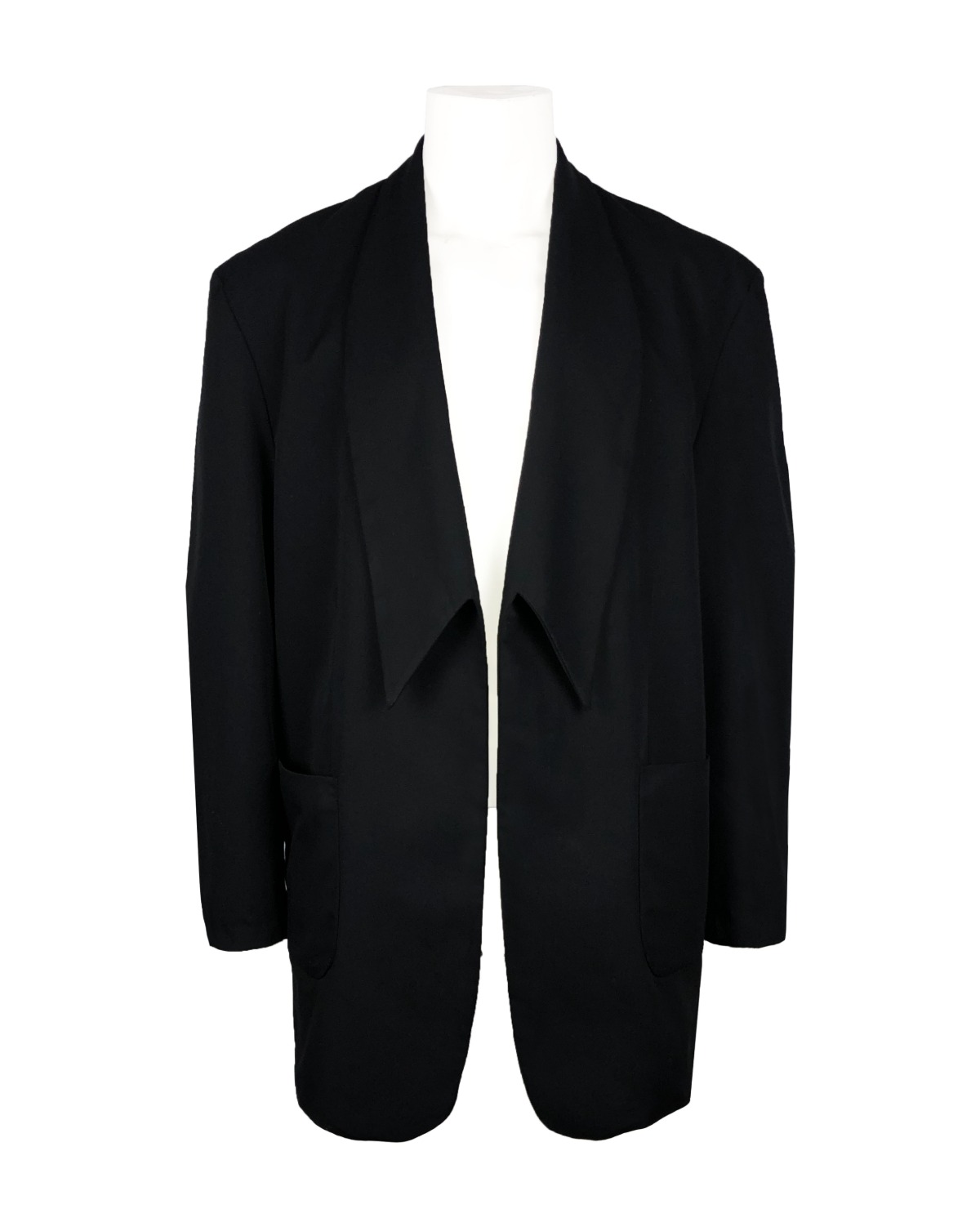 shawl collar oversized jacket [black]