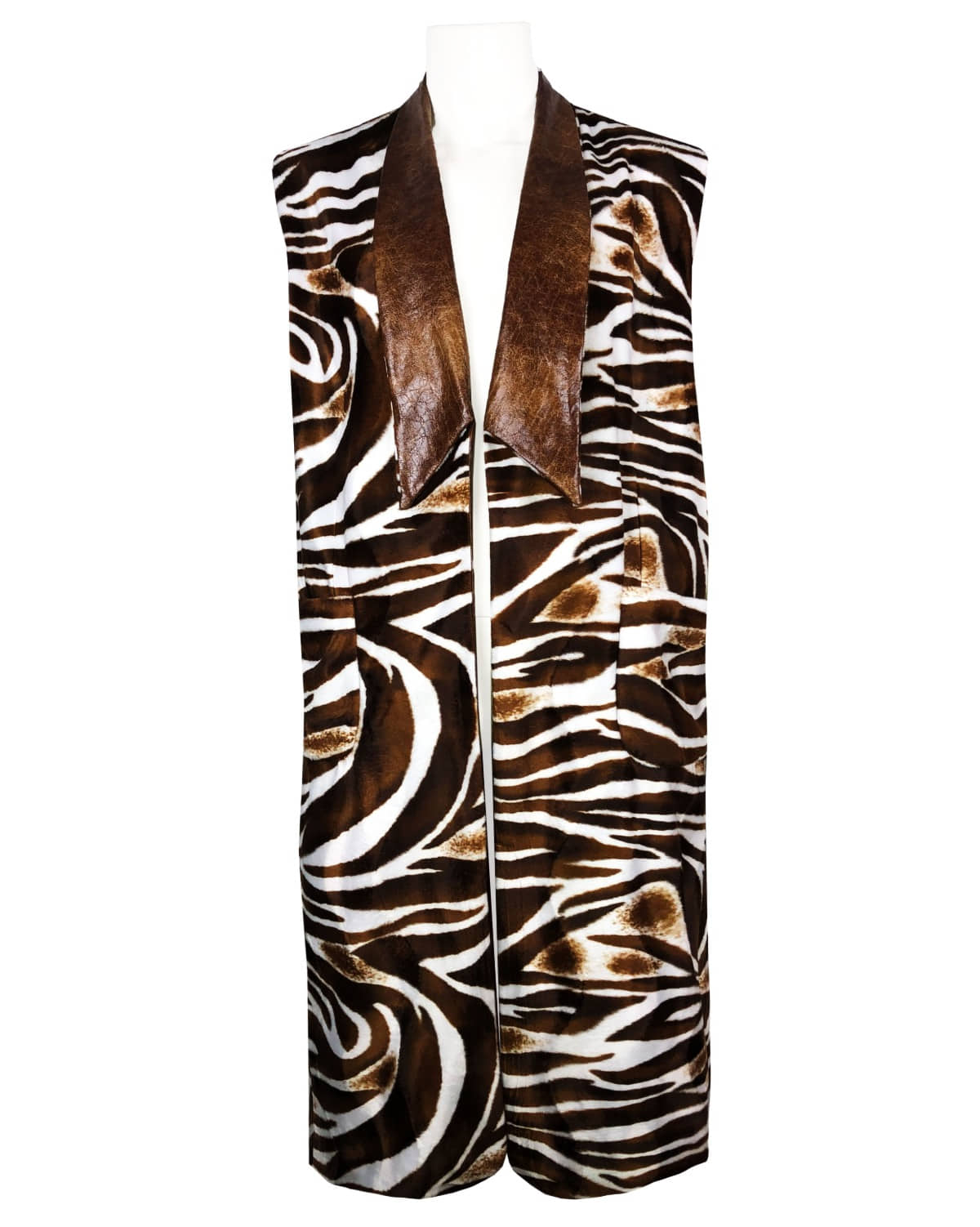 shawl collar oversized vest [brown].  235,000 ₩ →50,000 ₩