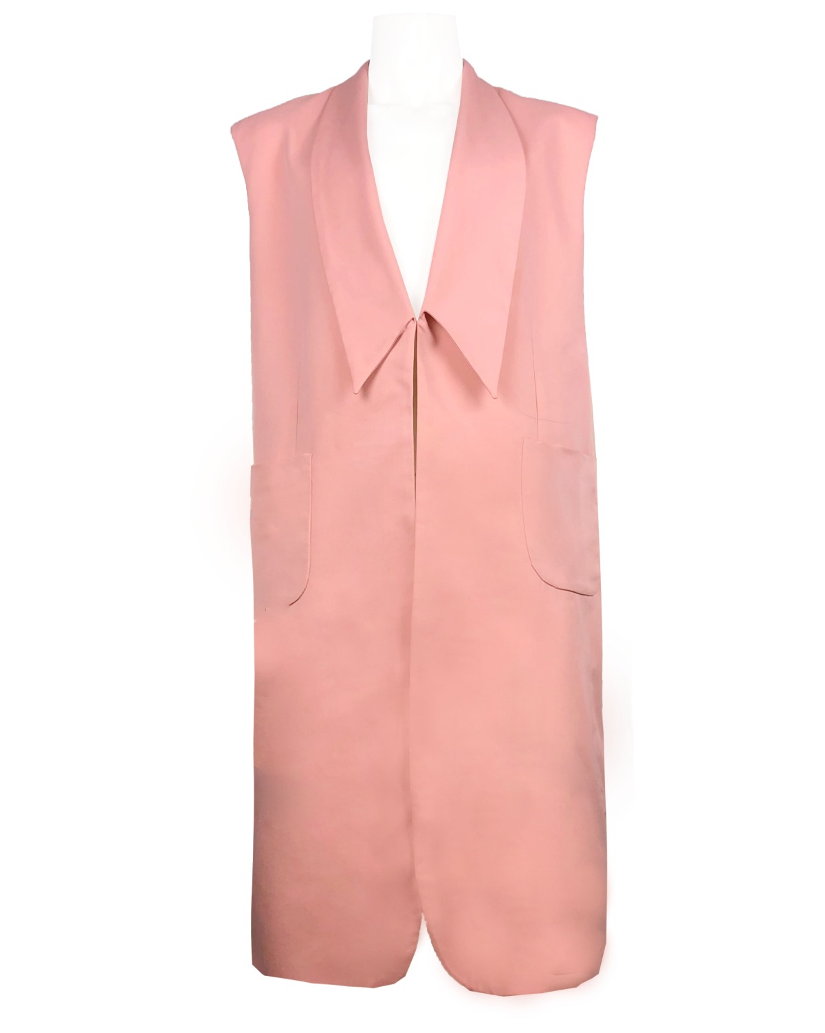 shawl collar oversized vest [pink].  235,000 ₩ →50,000 ₩