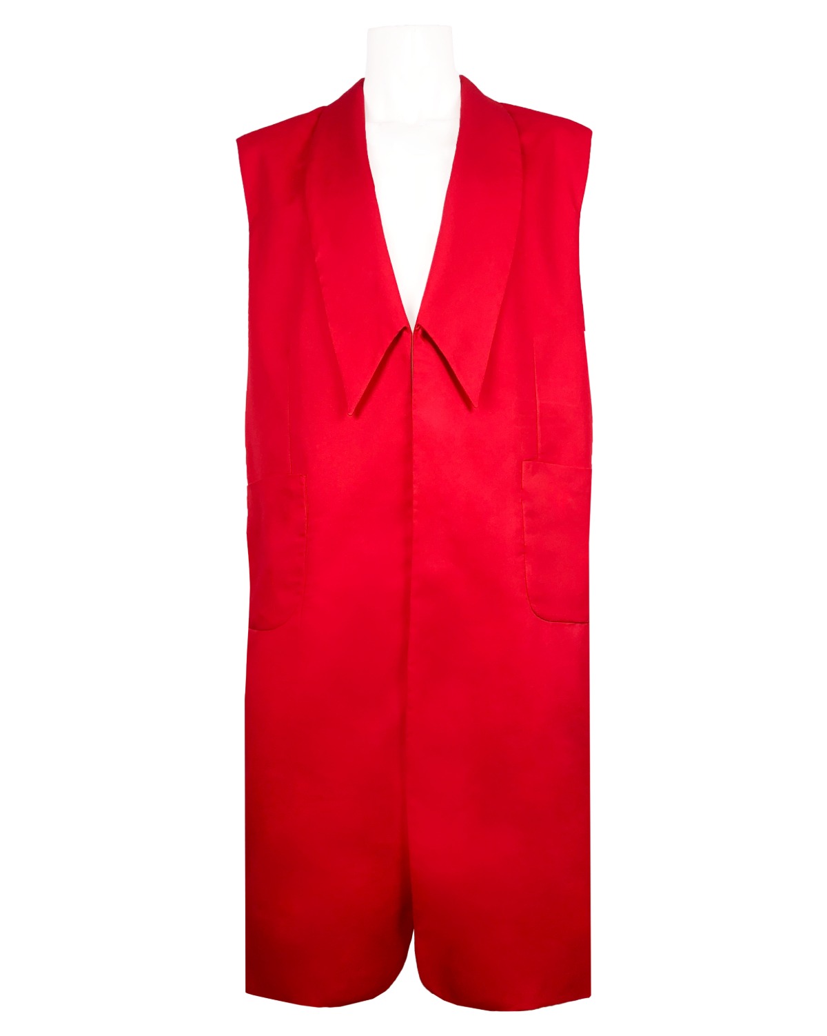 shawl collar oversized vest [red].   235,000 ₩ →50,000 ₩