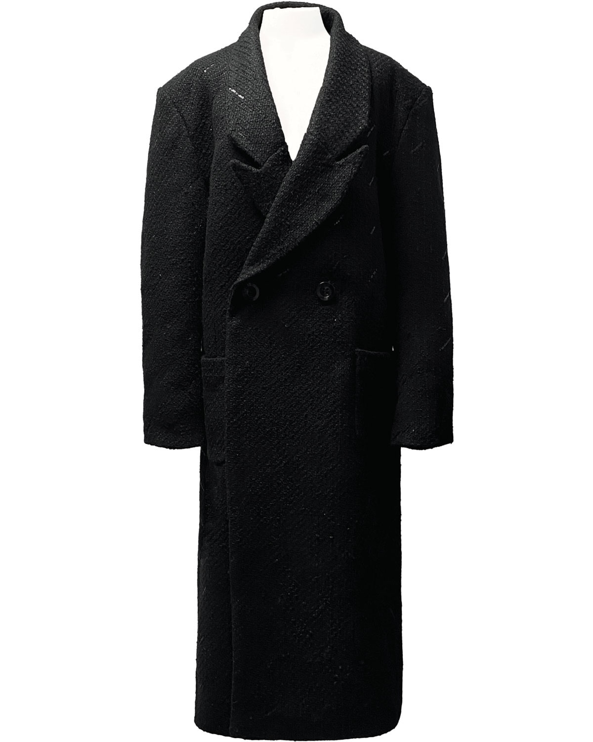[TWEED] double long coat